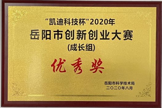 三湘智控云平臺項目獲2020年岳陽市創(chuàng)新創(chuàng)業(yè)大賽優(yōu)秀獎